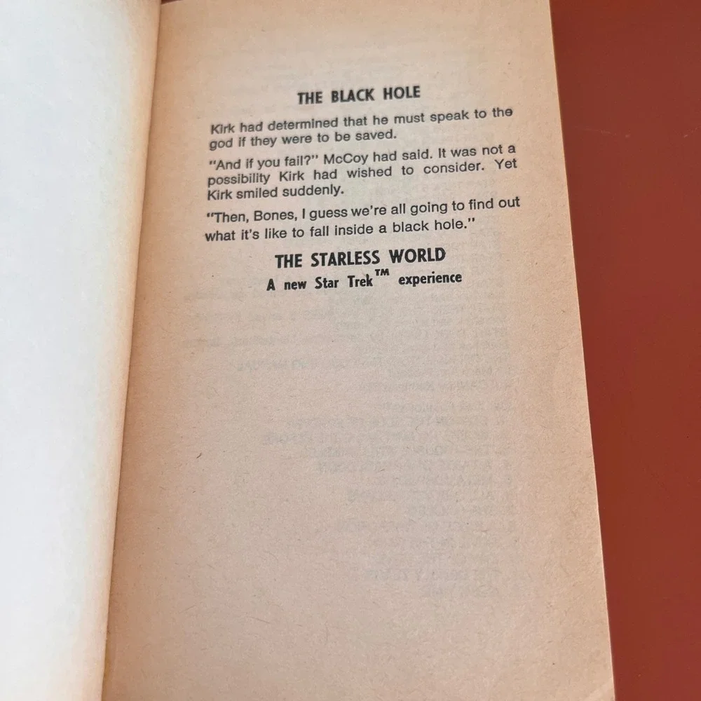 The‎ Starless World Star Trek Novel Gordon Eklund Bantam Books 1978 Paperback